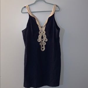 Lilly Pulitzer Navy/Gold Dress